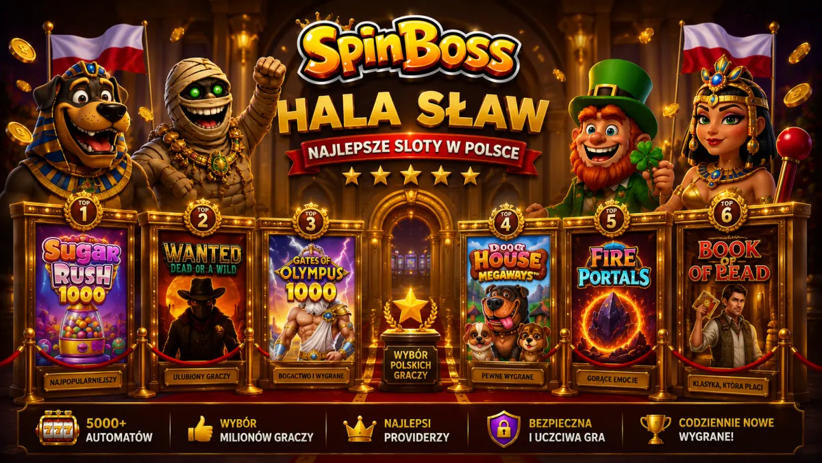Najlepsze sloty w SpinBoss Casino — Sugar Rush, Gates of Olympus, Book of Dead